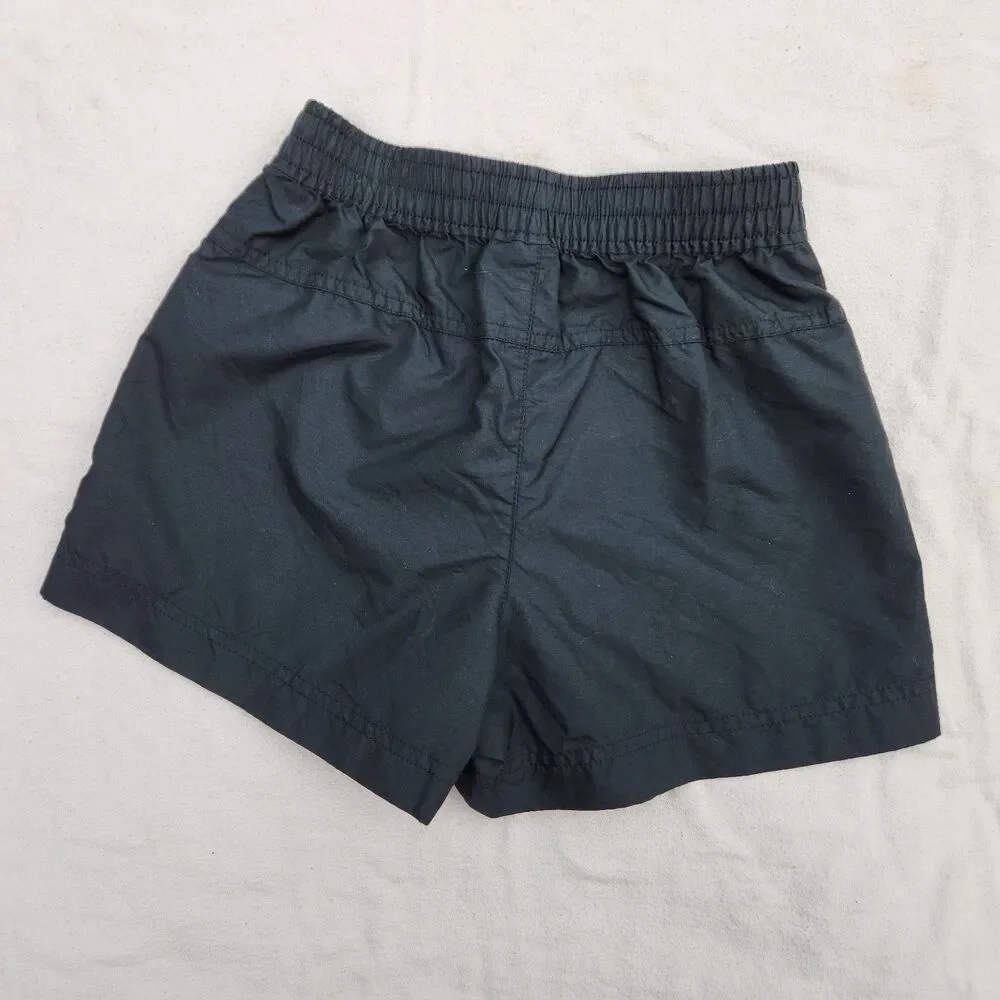 Vintage Nike Girls Small Black Woven Shorts Y2K 2001 Retro Deadstock NWT 463693